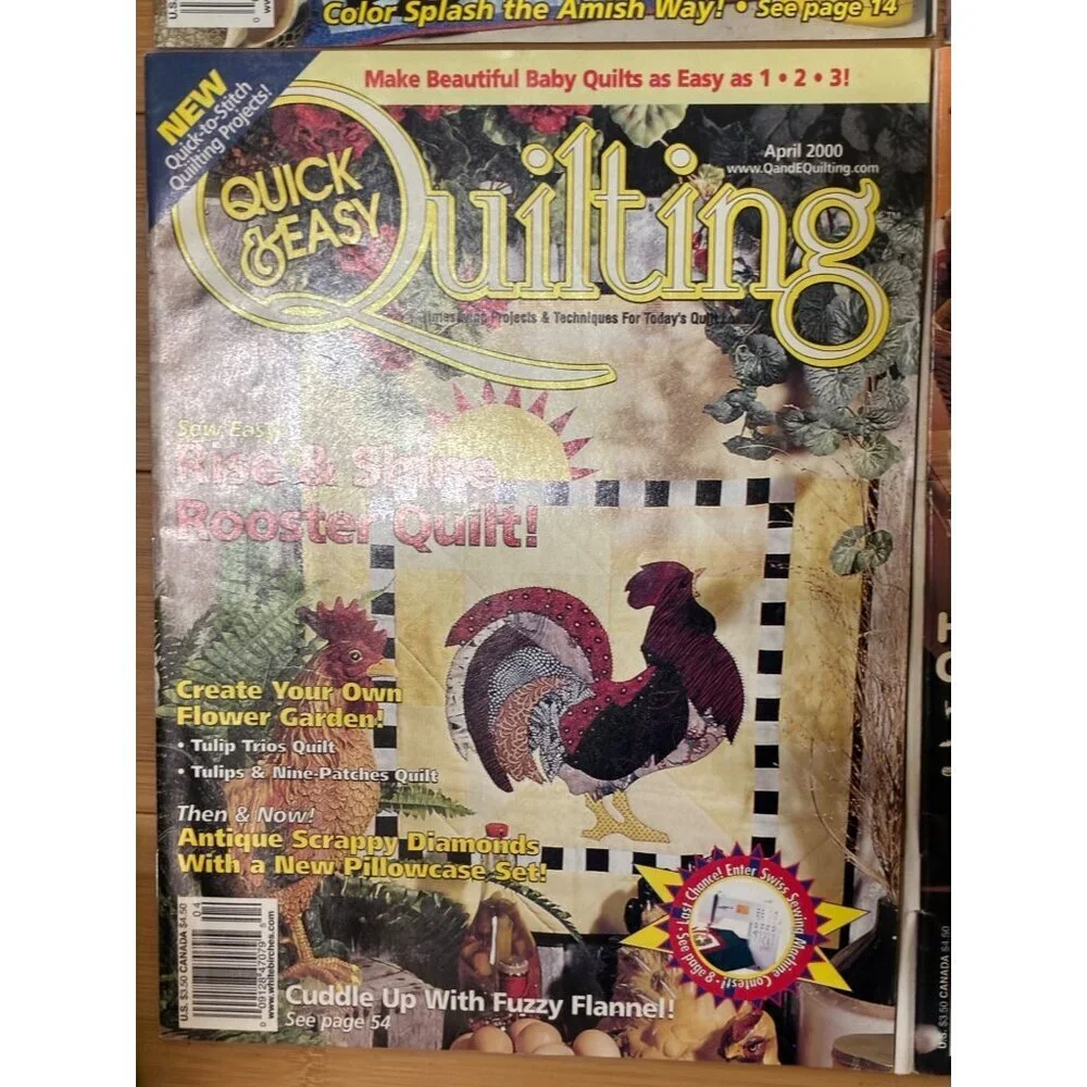 VTG Quick & Easy Quilting Magazine Bundle 9 Issues 1991-2000 Crafts DIY Y2K 90s